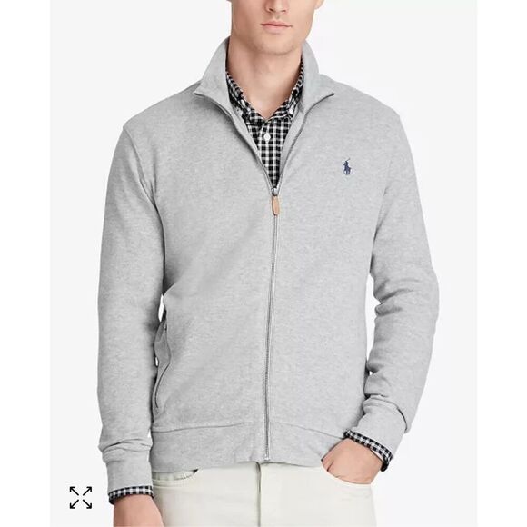Polo by Ralph Lauren Other - Polo Ralph Lauren Beige FULL-ZIP Ribbed Sweater